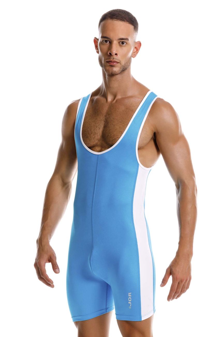 JOR Men's active and swimwear 2216 Fighter Bodysuit Color Turquoise