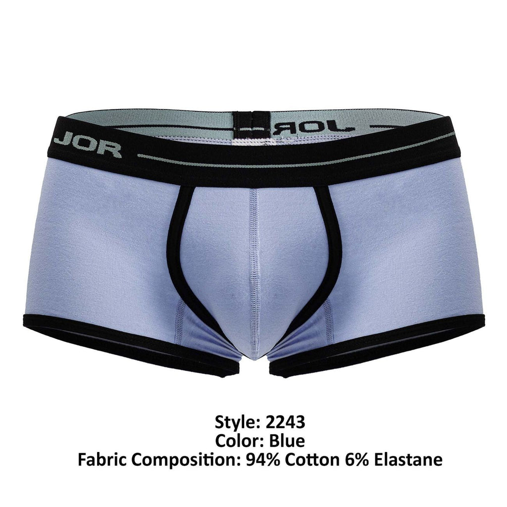 JOR Men's Underwear 2243 Astra Trunks Color Blue