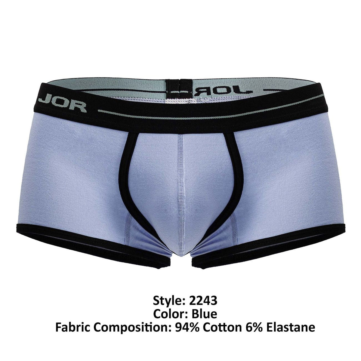 JOR Men's Underwear 2243 Astra Trunks Color Blue