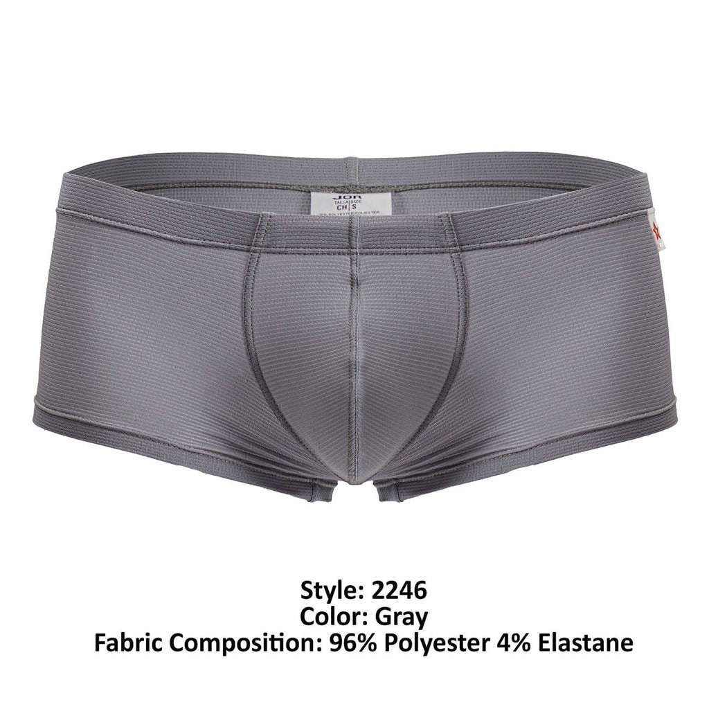 JOR Men's Underwear 2246 Cosmo Trunks Color Gray
