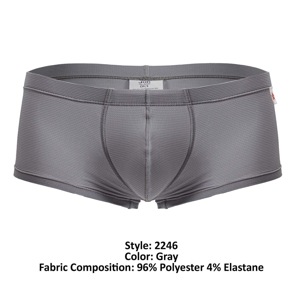 JOR Men's Underwear 2246 Cosmo Trunks Color Gray