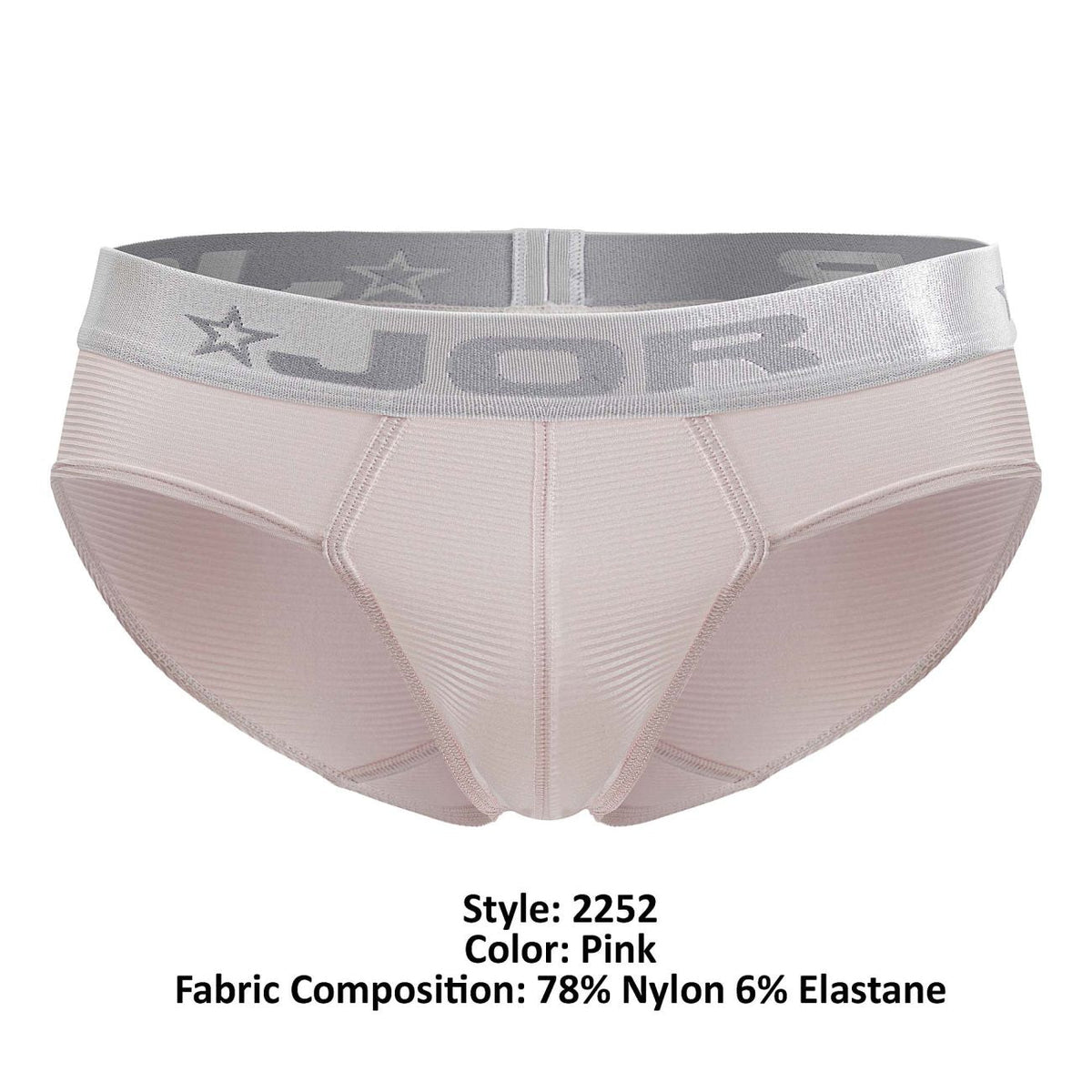 JOR Men's Underwear 2252 Bright Briefs Color Pink