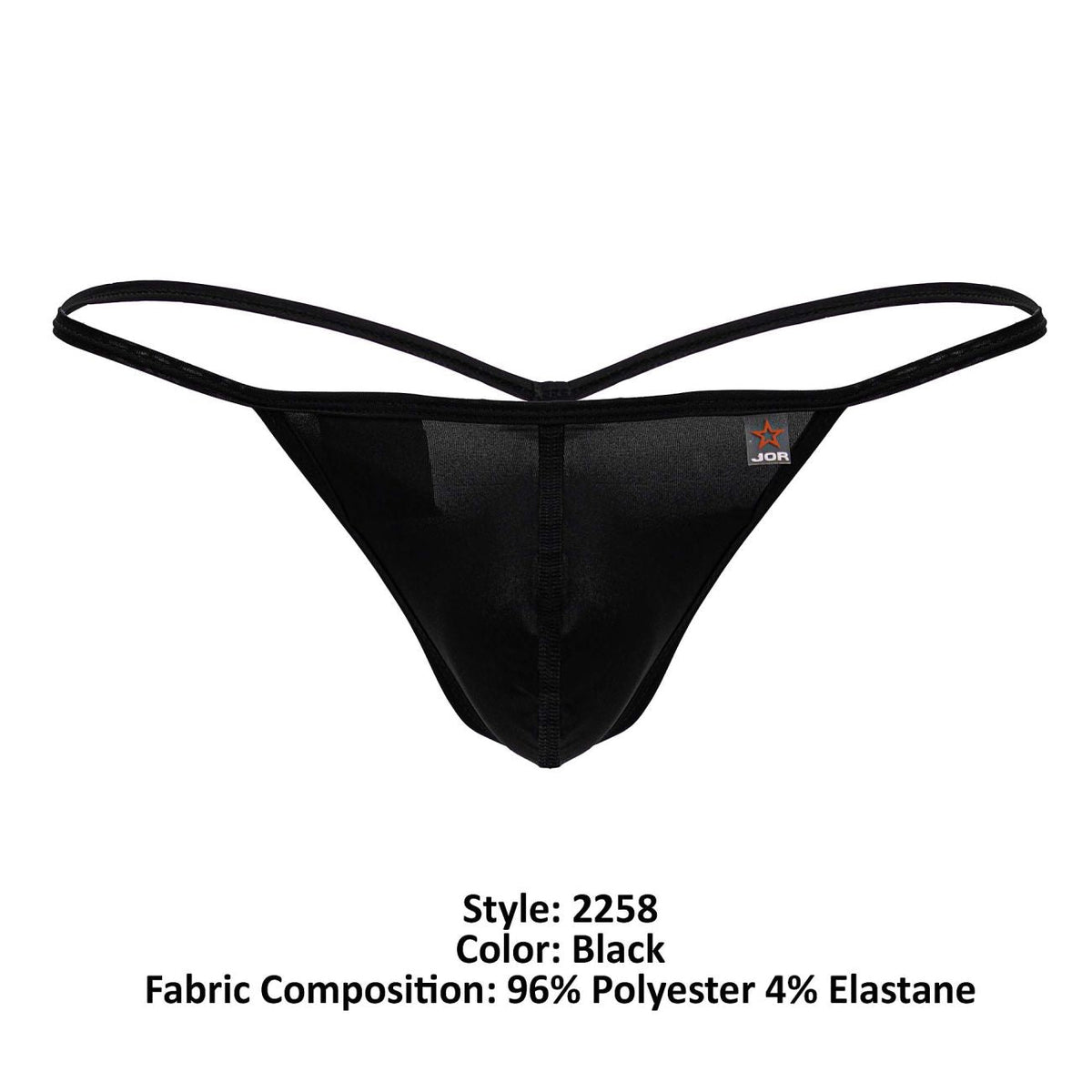 JOR Men's Underwear 2258 Axel G-String Color Black