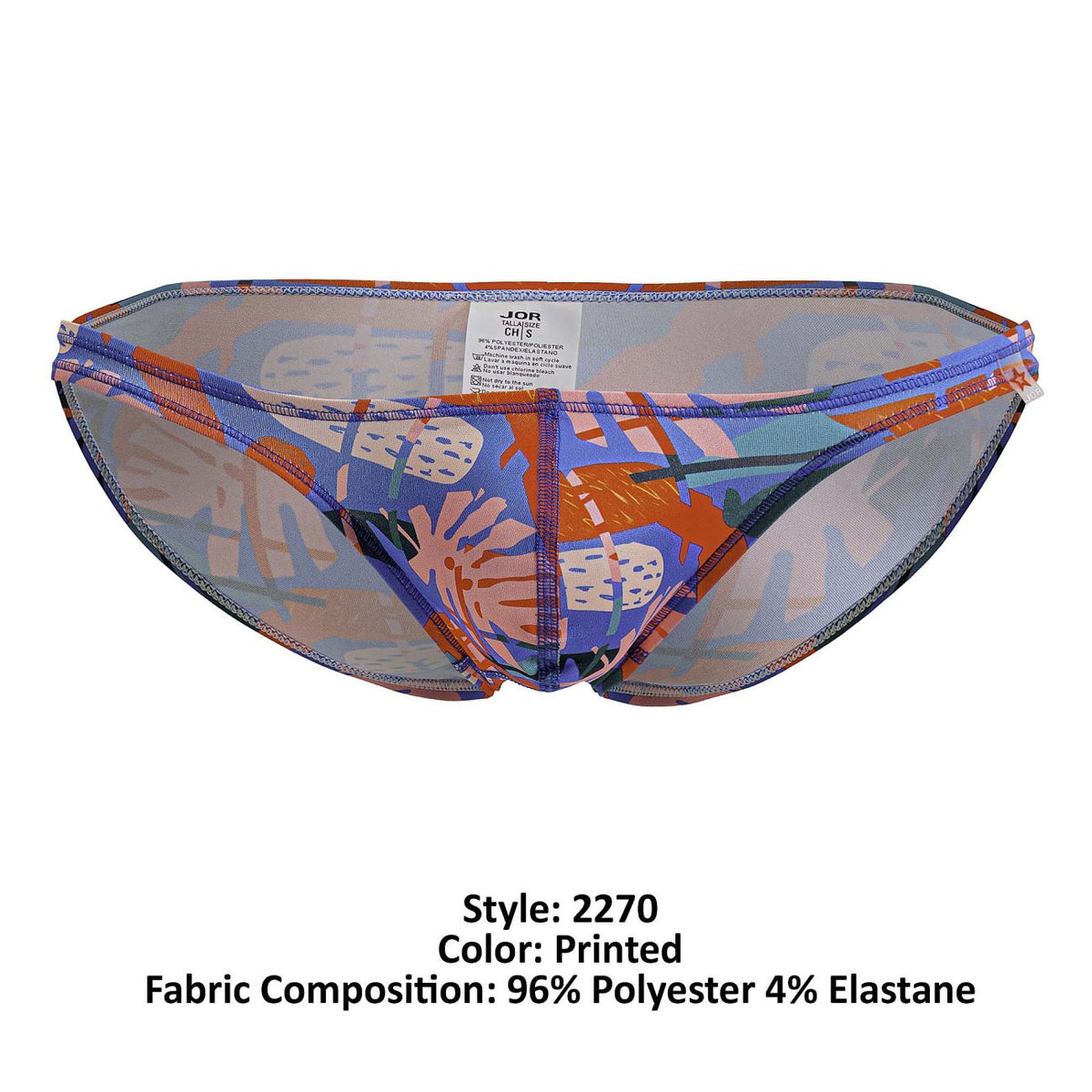 JOR Men's Underwear 2270 South Bikini Color Printed