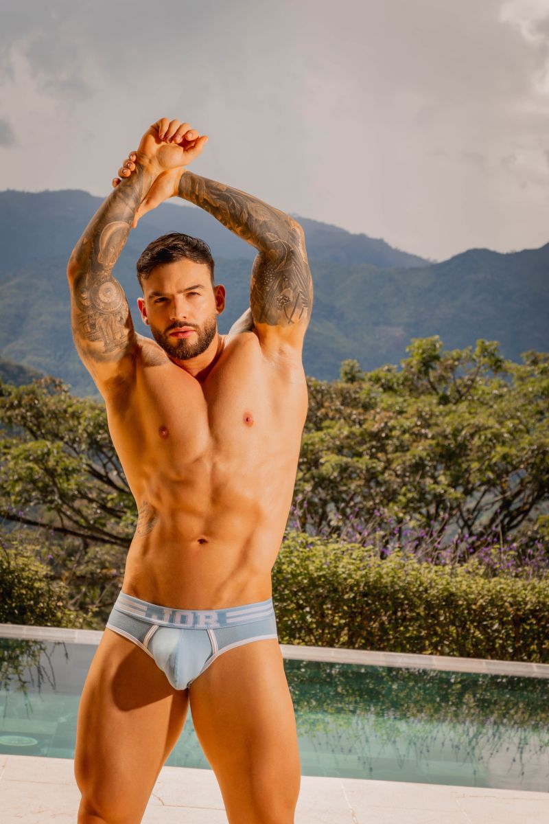 JOR Men's Underwear 2321 College Briefs Color Blue