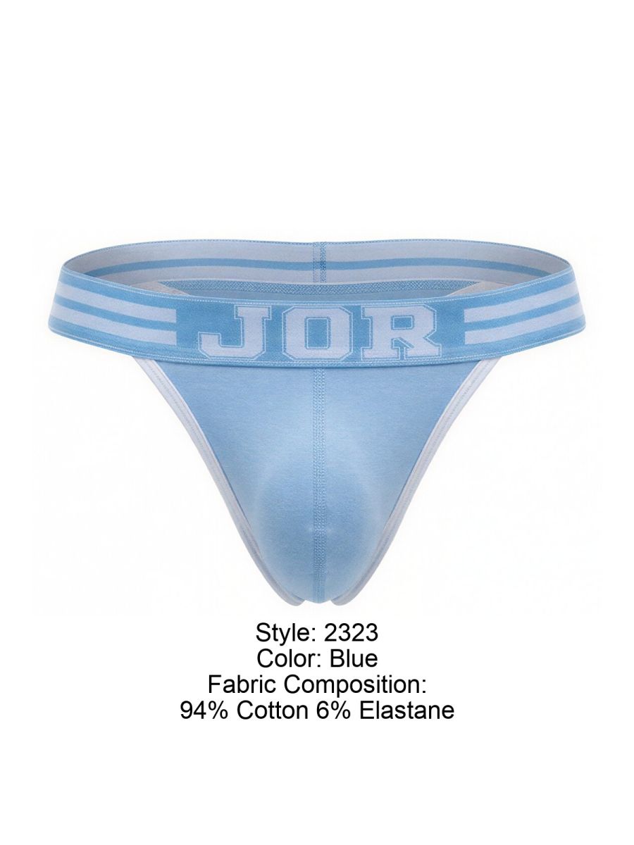 JOR Men's Underwear 2323 College Thongs Color Blue