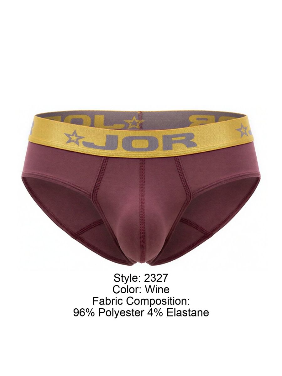 JOR Men's Underwear 2327 Soho Briefs Color Wine