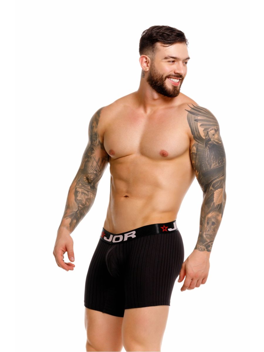 JOR Men's Underwear 2329 Cronos Boxer Briefs Color Black