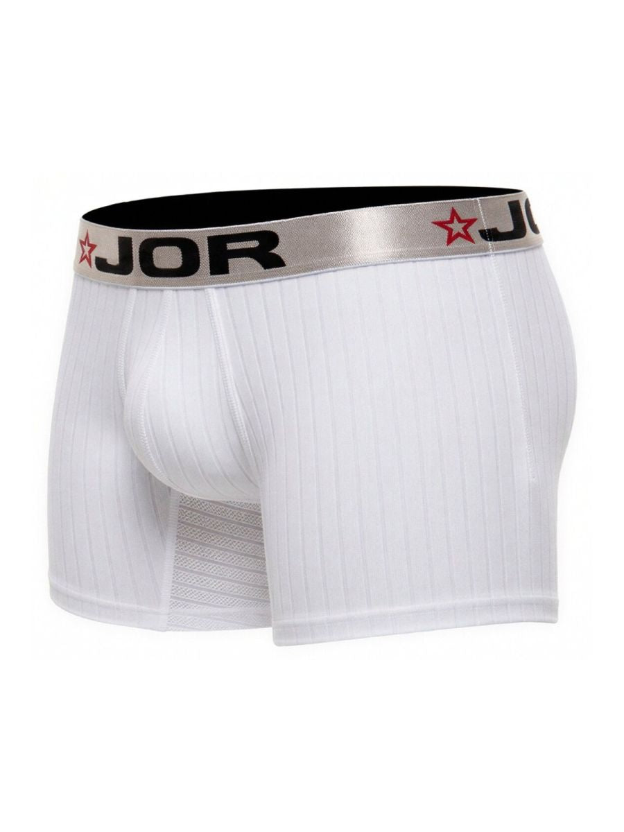 JOR Men's Underwear 2329 Cronos Boxer Briefs Color White