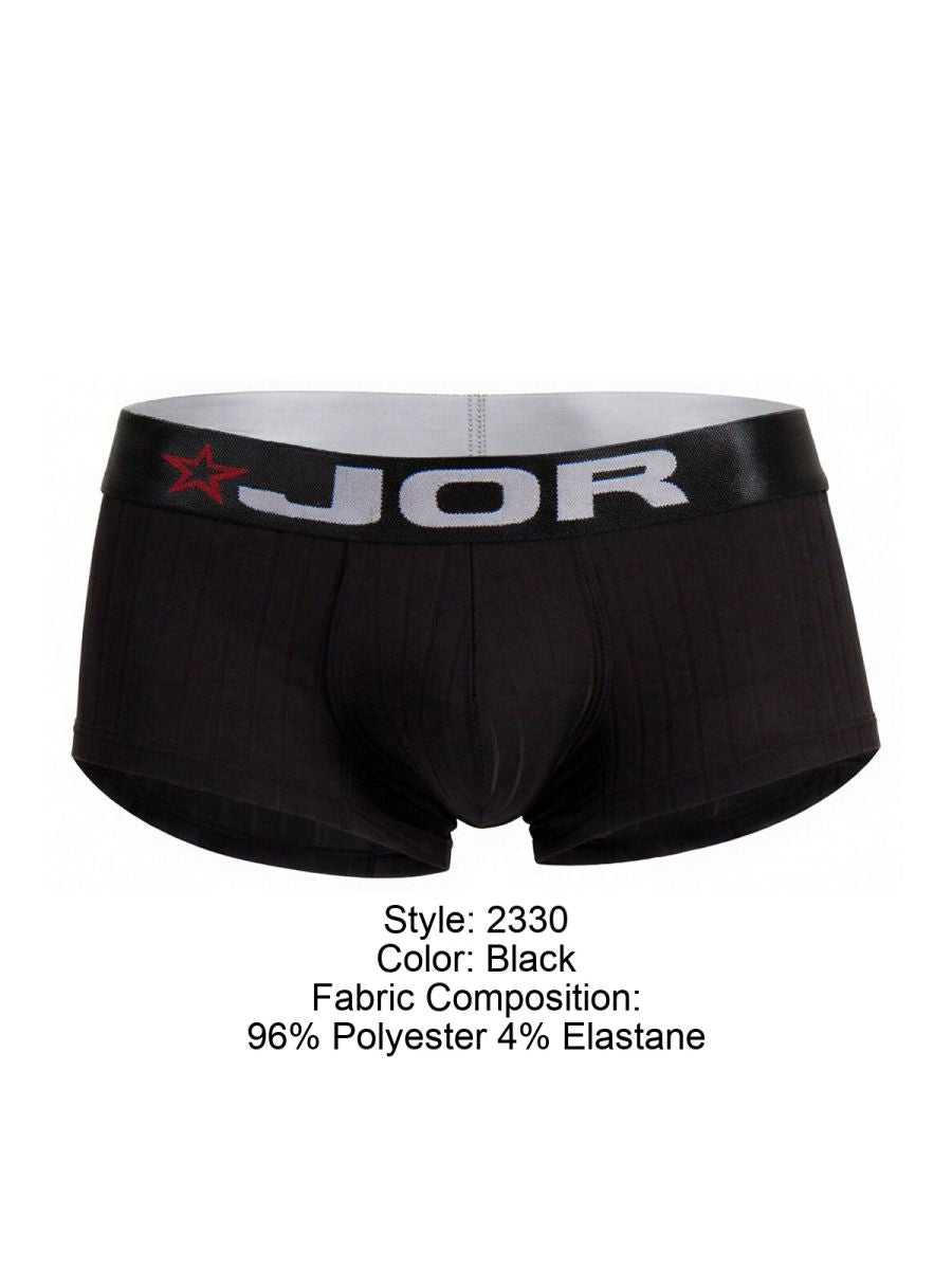 JOR Men's Underwear 2330 Cronos Trunks Color Black