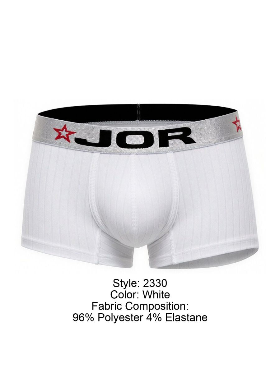 JOR Men's Underwear 2330 Cronos Trunks Color White