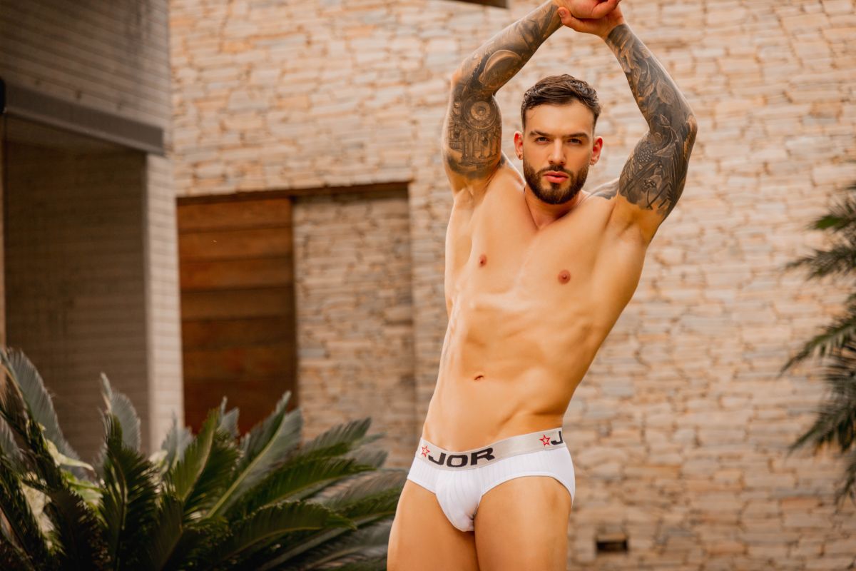 JOR Men's Underwear 2331 Cronos Briefs Color White