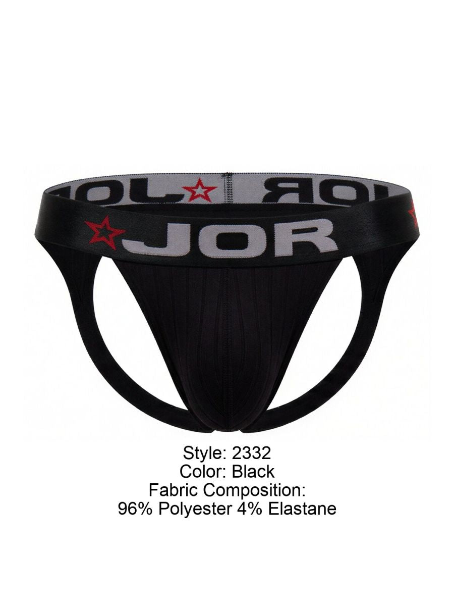 JOR Men's Underwear 2332 Cronos Jockstrap Color Black