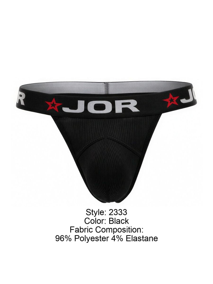 JOR Men's Underwear 2333 Cronos Thongs Color Black