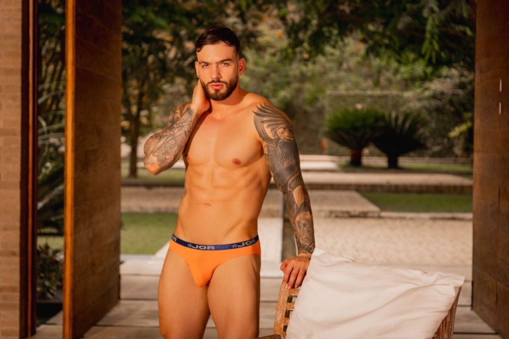 JOR Men's Underwear 2346 Cannes Bikini Color Orange