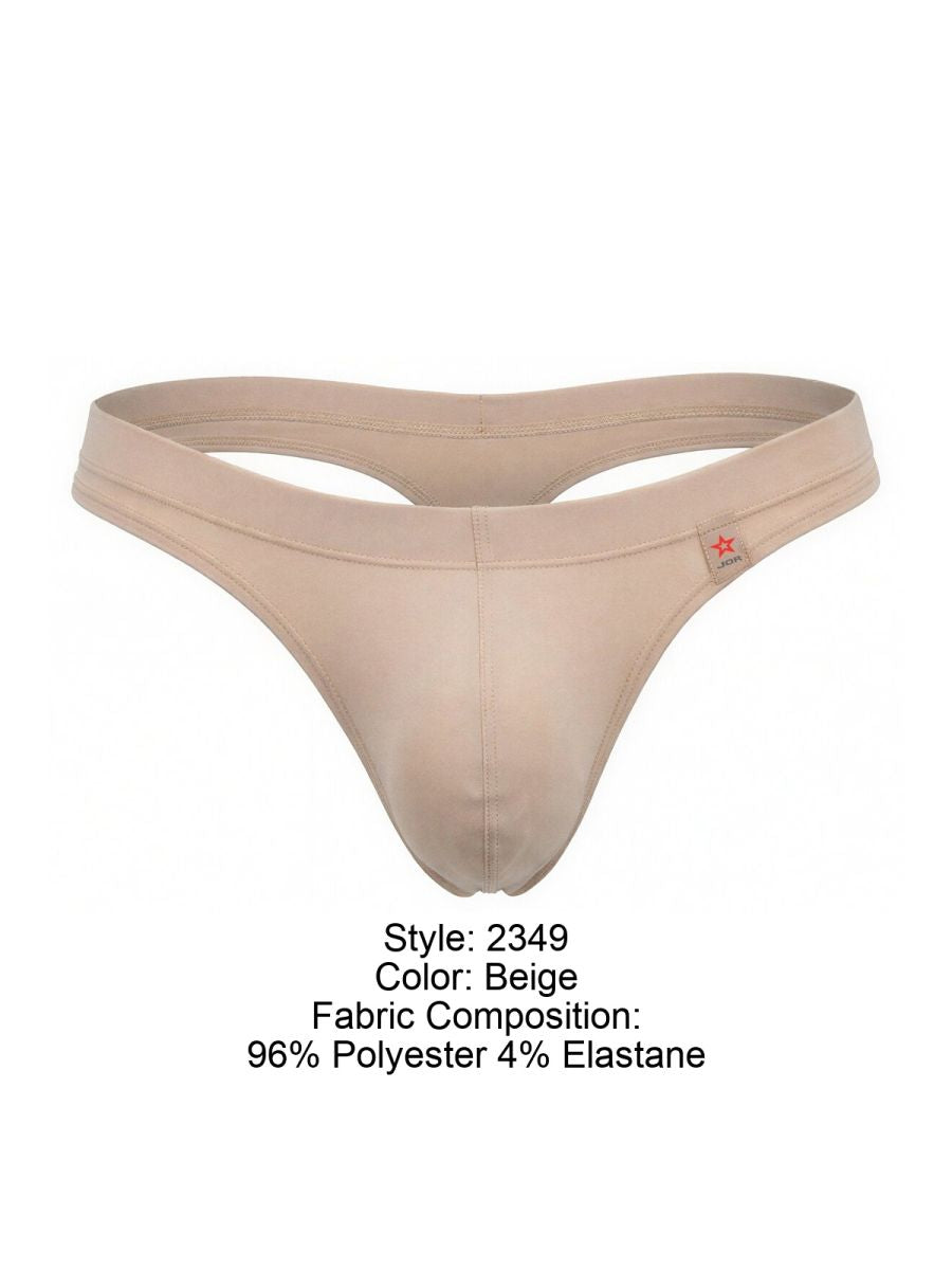 JOR Men's Underwear 2349 Invisible Thongs Color Beige