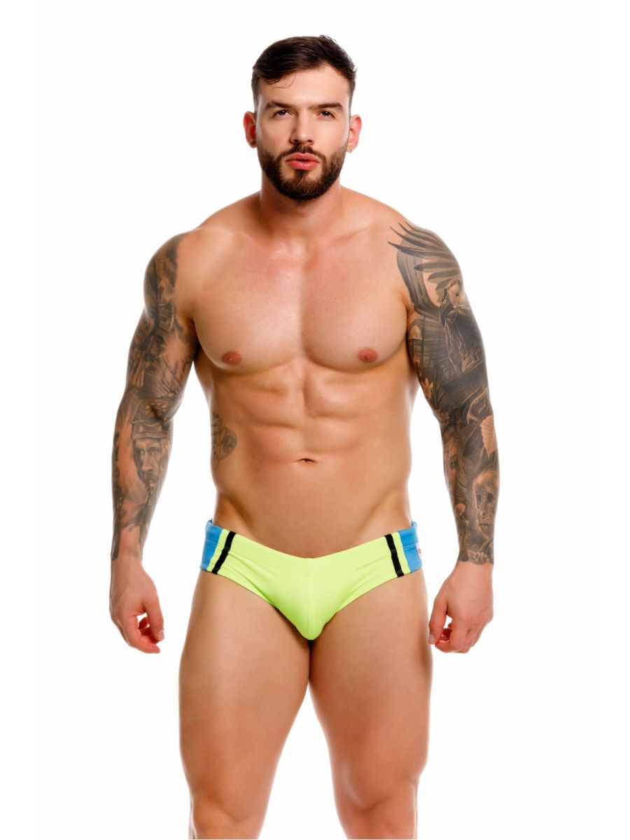 JOR Men's active and swimwear 2384 Wind Swim Briefs Color Green