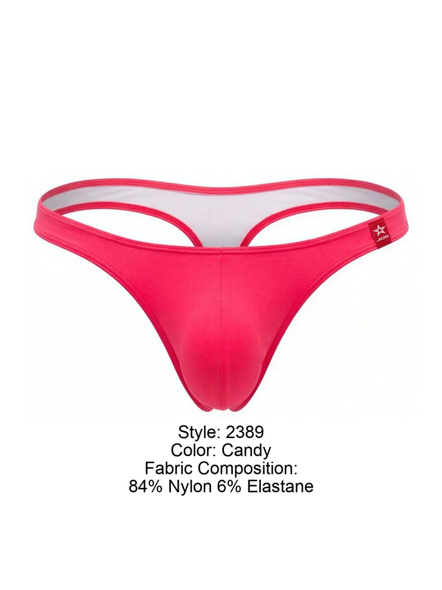 JOR Men's Underwear 2389 Travel Swim Thongs Color Candy