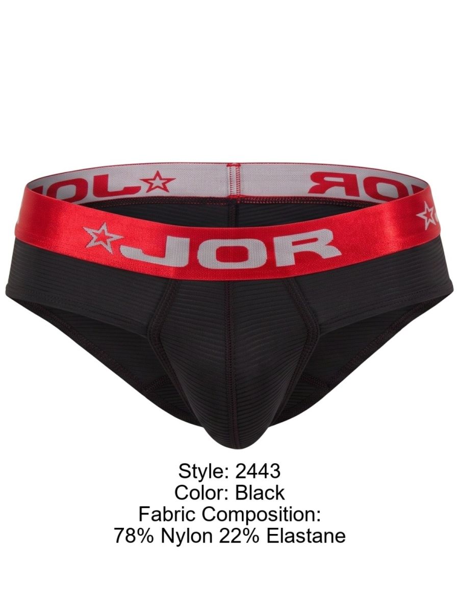 JOR 2443 Men's Underwear Astor Stylish Briefs Color Black
