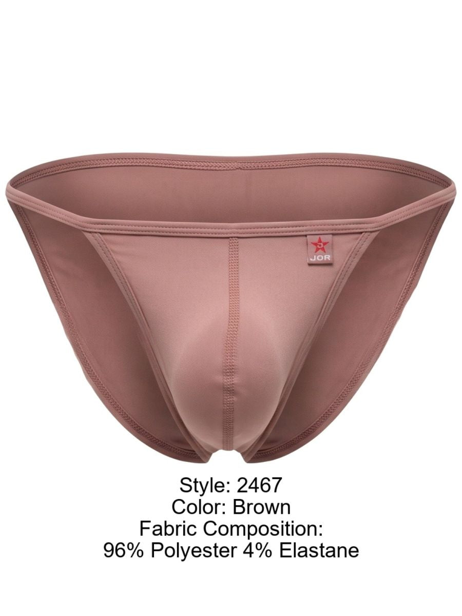 JOR 2467 Men's Underwear Axel Minimalist Briefs Color Brown