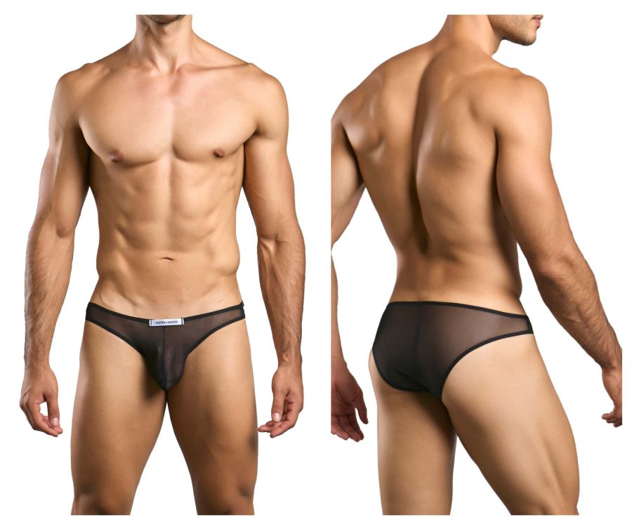 JUSTIN+SIMON Men's Underwear XSJ01 Classic Bikini Color Black