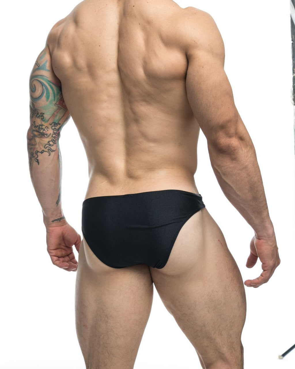 JUSTIN+SIMON Men's Underwear XSJ01 Classic Bikini Color Black