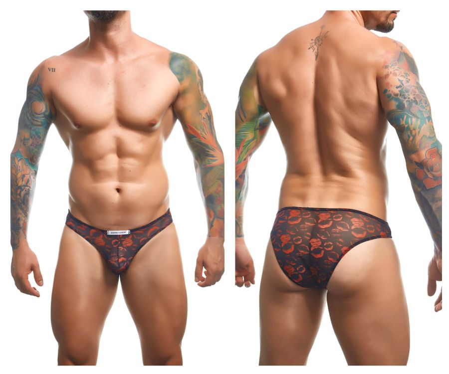 JUSTIN+SIMON Men's Underwear XSJ01 Classic Bikini Color Lips