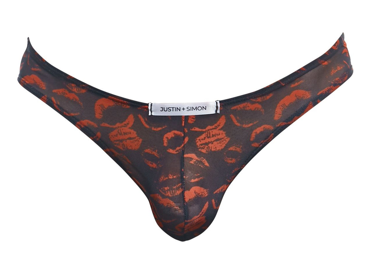 JUSTIN+SIMON Men's Underwear XSJ01 Classic Bikini Color Lips