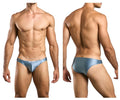 JUSTIN+SIMON Men's Underwear XSJ01 Classic Bikini Color Metal Green
