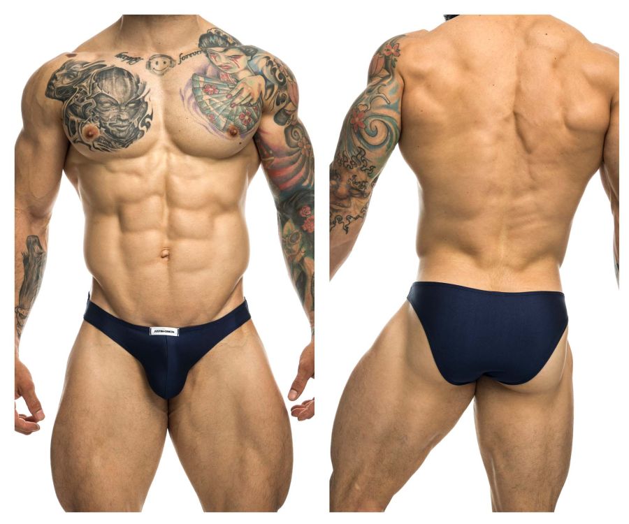 JUSTIN+SIMON Men's Underwear XSJ01 Classic Bikini Color Navy