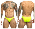 JUSTIN+SIMON Men's Underwear XSJ01 Classic Bikini Color Neon Green