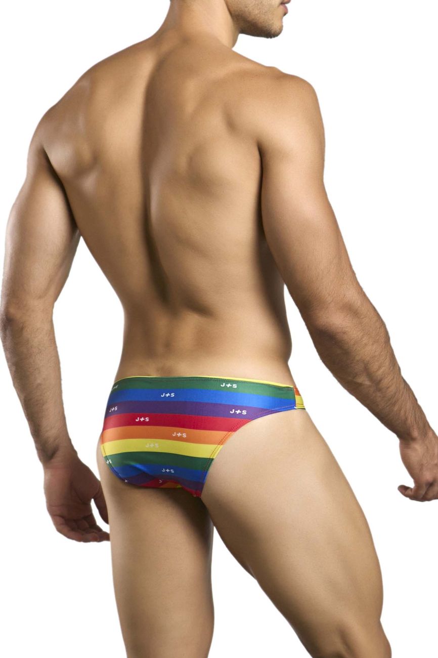 JUSTIN+SIMON Men's Underwear XSJ01 Classic Bikini Color Pride
