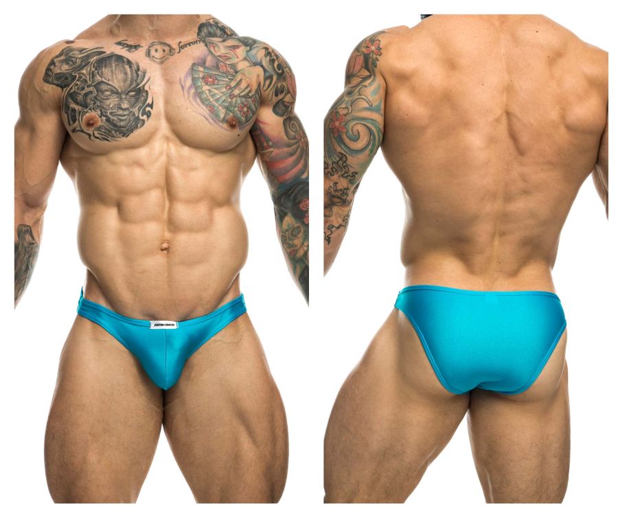 JUSTIN+SIMON Men's Underwear XSJ01 Classic Bikini Color Turquoise