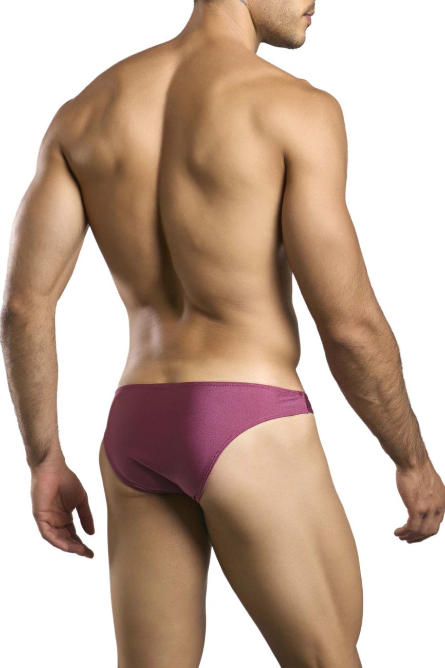 JUSTIN+SIMON Men's Underwear XSJ01 Classic Bikini Color Wine