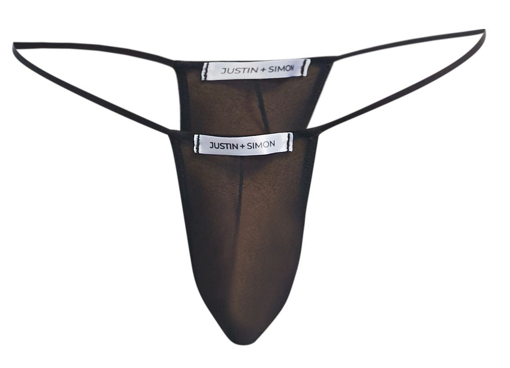 JUSTIN+SIMON Men's Underwear XSJ02 Classic G-String Bulge Color Black