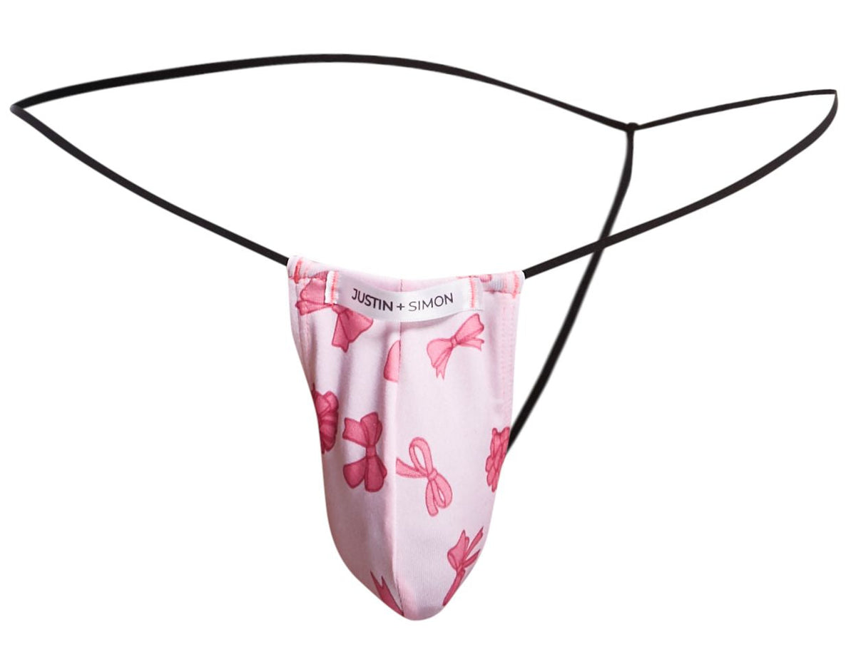 JUSTIN+SIMON Men's Underwear XSJ02 Classic G-String Color Coquette