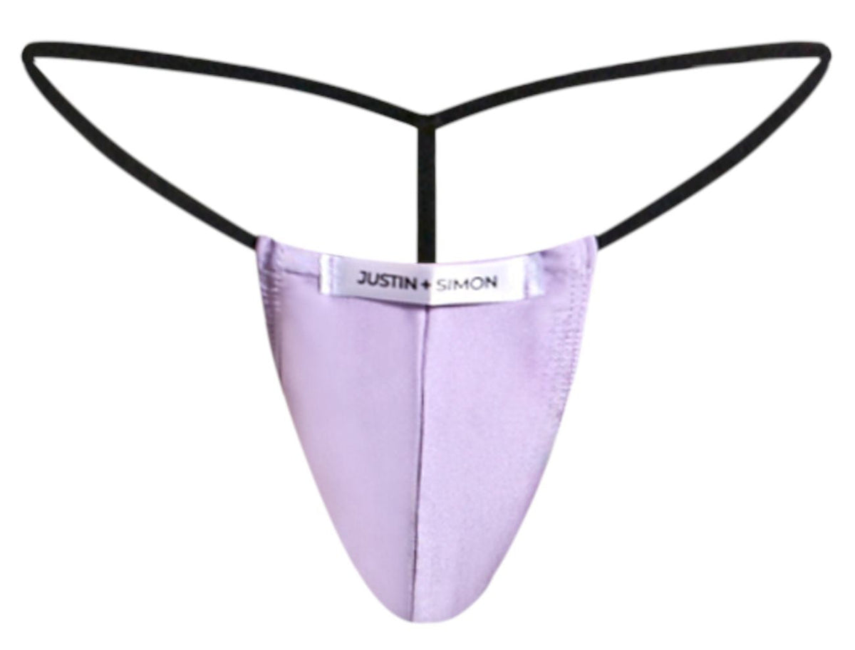 JUSTIN+SIMON Men's Underwear XSJ02 Classic G-String Color Lilac