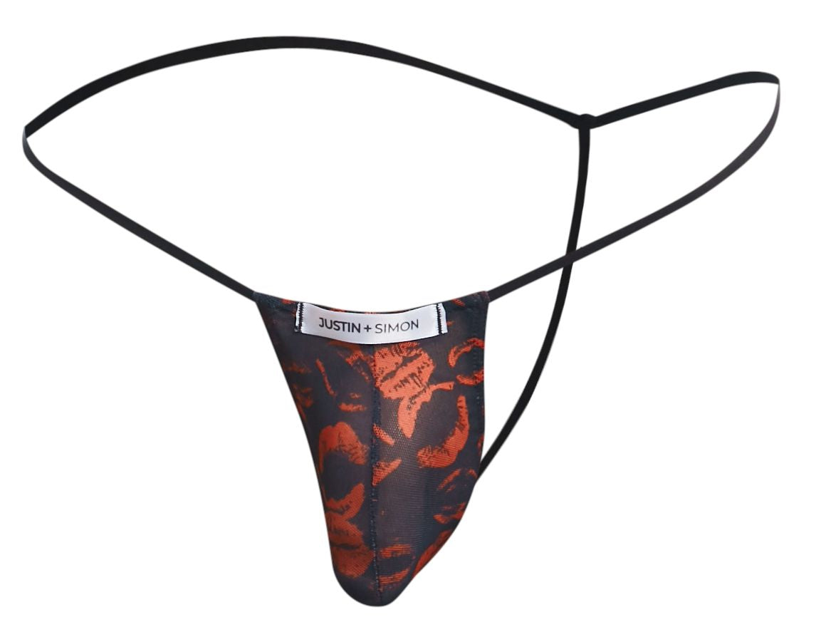 JUSTIN+SIMON Men's Underwear XSJ02 Classic G-String Color Lips