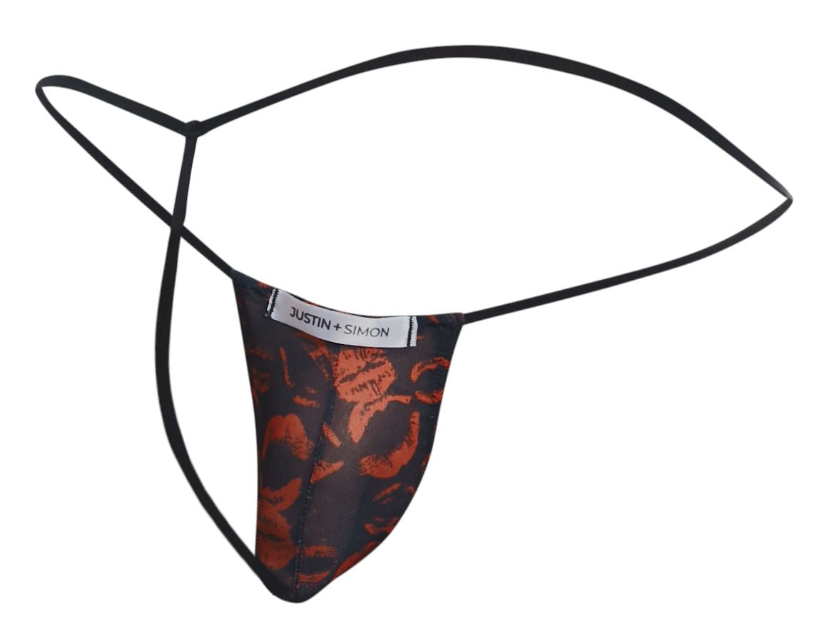JUSTIN+SIMON Men's Underwear XSJ02 Classic G-String Color Lips