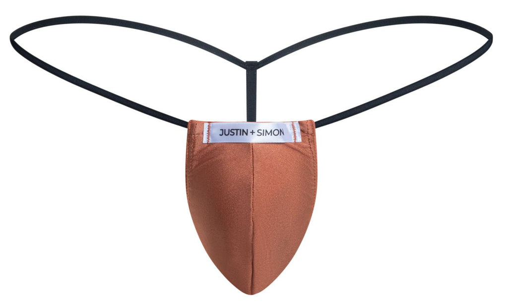 JUSTIN+SIMON Men's Underwear XSJ02 Classic G-String Color Ochre