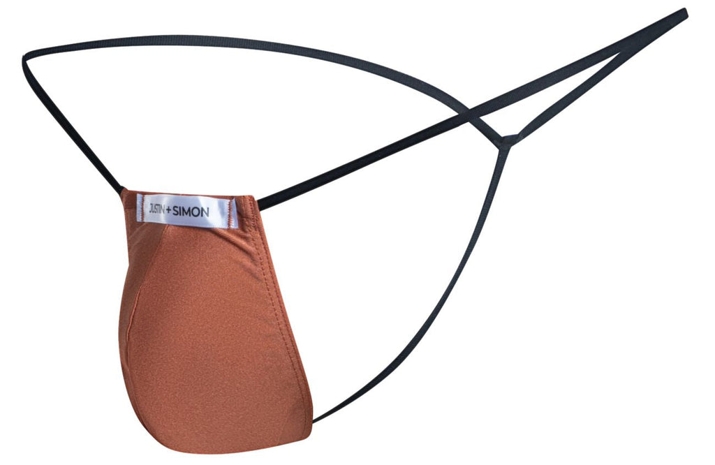 JUSTIN+SIMON Men's Underwear XSJ02 Classic G-String Color Ochre