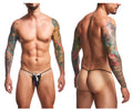JUSTIN+SIMON Men's Underwear XSJ02 Classic G-String Color Psycodelic