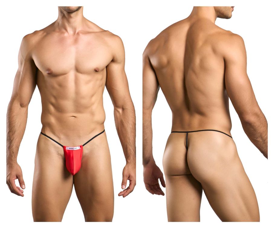 JUSTIN+SIMON Men's Underwear XSJ02 Classic G-String Bulge Color Red