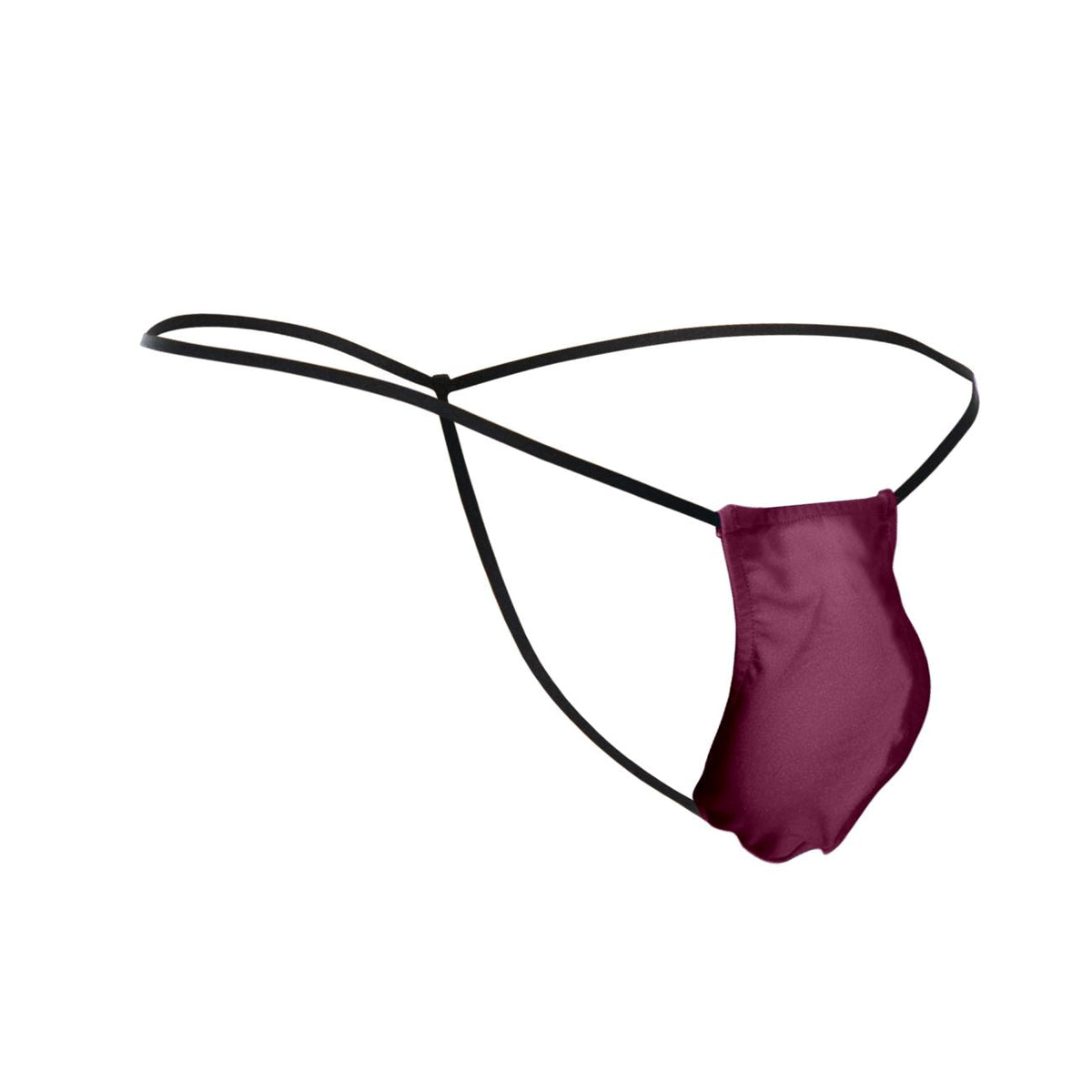 JUSTIN+SIMON Men's Underwear XSJ02 Classic G-String Bulge Color Wine