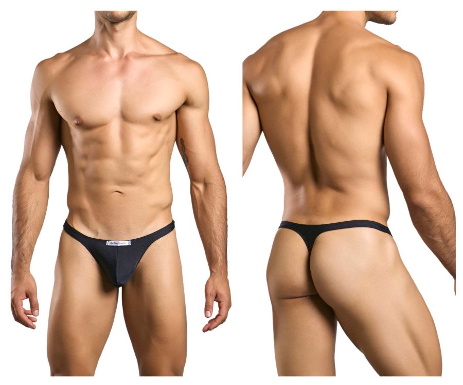 JUSTIN+SIMON Men's Underwear XSJ03 Classic Thongs Color Black