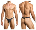 JUSTIN+SIMON Men's Underwear XSJ03 Classic Thongs Color Black
