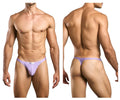 JUSTIN+SIMON Men's Underwear XSJ03 Classic Thongs Color Lilac