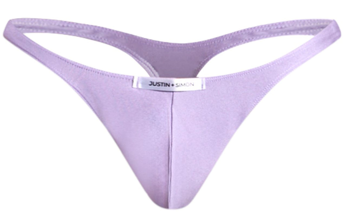 JUSTIN+SIMON Men's Underwear XSJ03 Classic Thongs Color Lilac