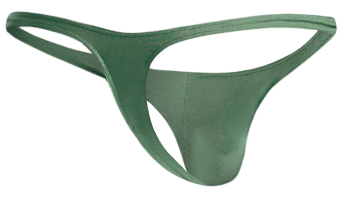 JUSTIN+SIMON Men's Underwear XSJ03 Classic Thongs Color New Green