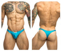 JUSTIN+SIMON Men's Underwear XSJ03 Classic Thongs Color Turquoise